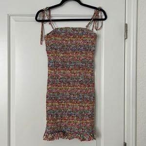 Pink Lily Bodycon Rainbow Scrunch Mini Dress